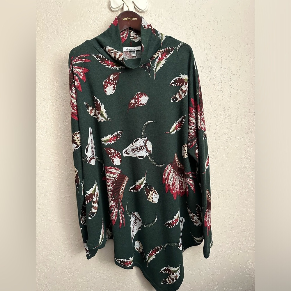 Levaca asymmetrical mock tunic size large but could fit xl new with tags
